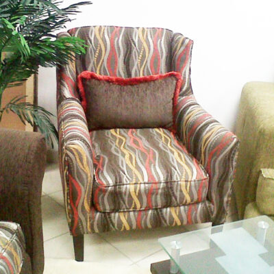 buy grey patterned armchair in lagos nigeria
