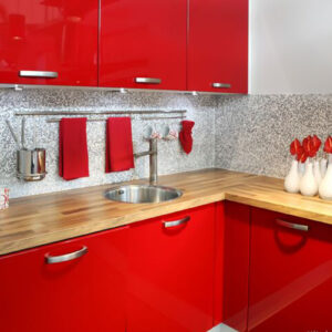 Buy red wood kitchen cabinet in Lagos Nigeria