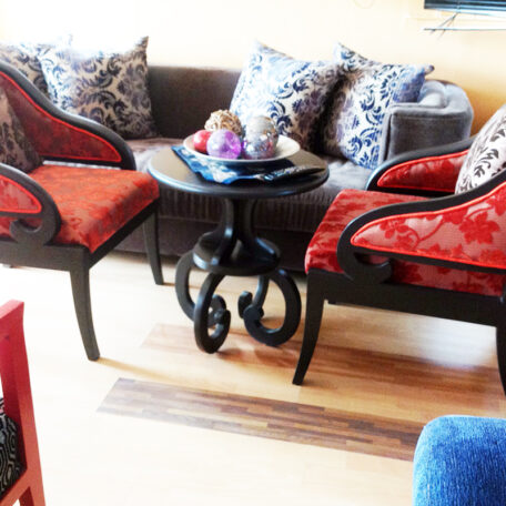 Buy red armchair set in Lagos Nigeria