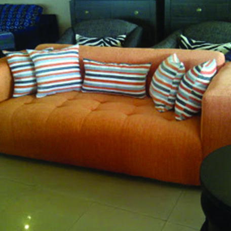Buy orange fabric sofa in Lagos Nigeria