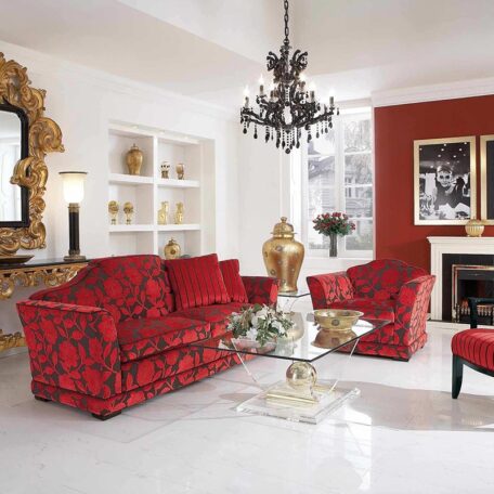 Buy red floral sofa set in Lagos Nigeria