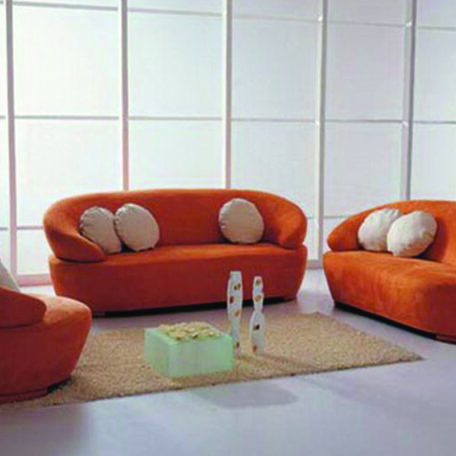 Buy orange fabric sofa set in Lagos Nigeria